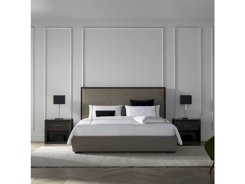 Letto con testiera dal design moderno ed elegante Flat di Tosconova