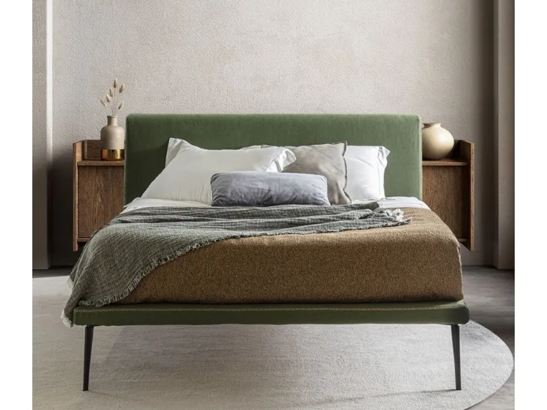 Letto in tessuto con testiera Stelle di Flexstyle