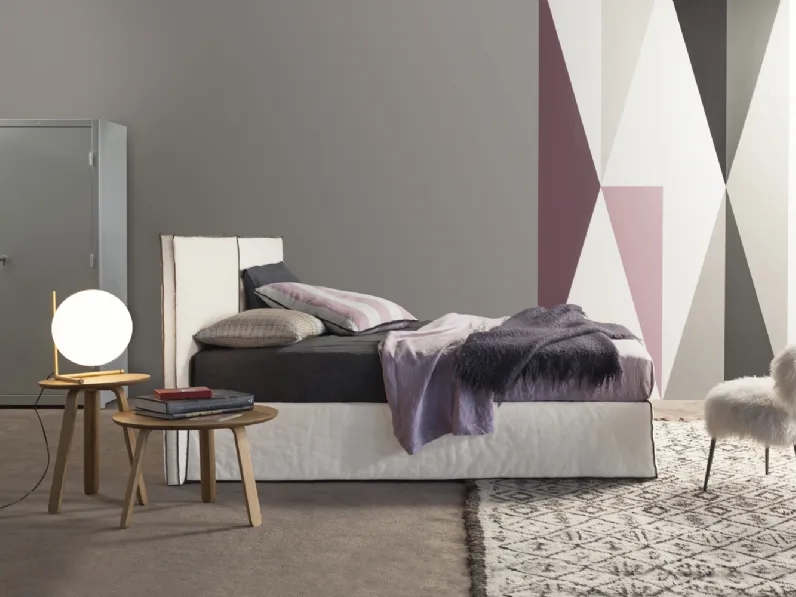 Letto con contenitore Space di Flexteam