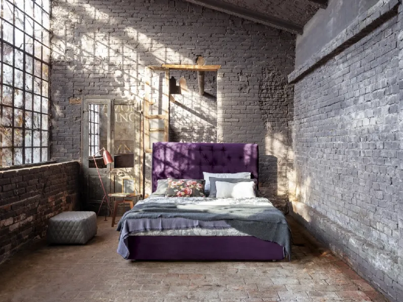 Letto in velluto viola a una piazza e mezza Target di Flexteam
