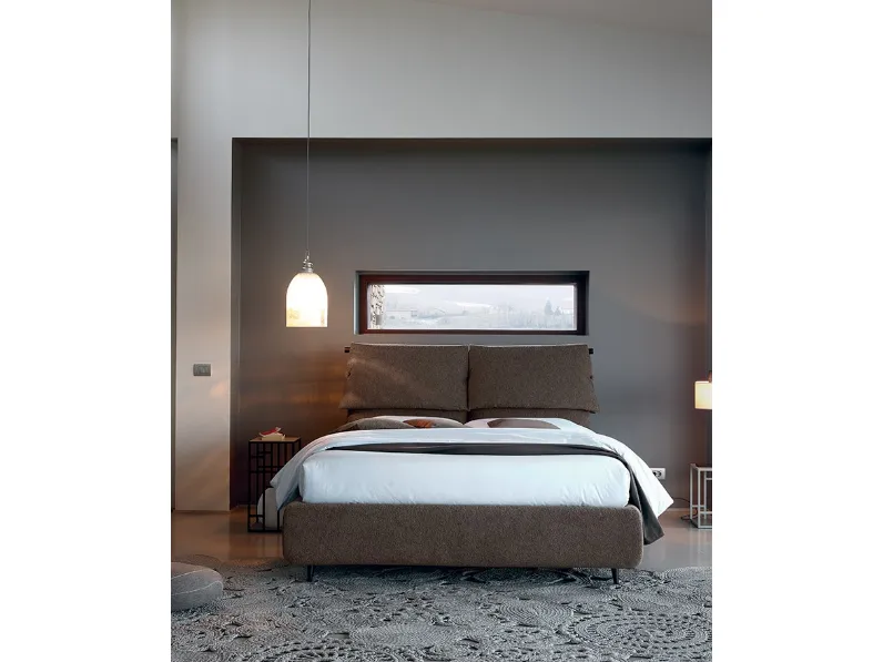 Letto in tessuto Fly di Bontempi Letti Design