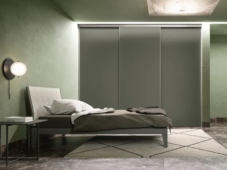 Letto con testiera Fold di Zalf