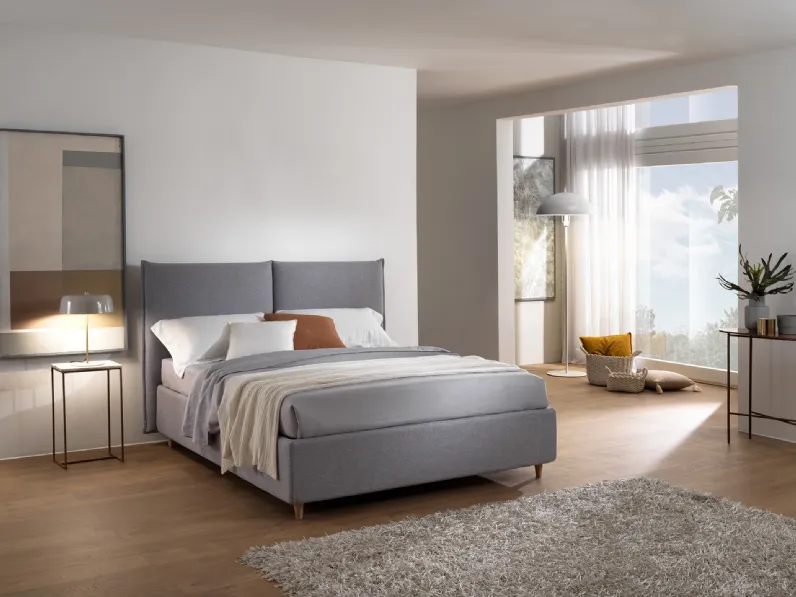 Letto Foster in tessuto con box contenitore di San Lorenzo