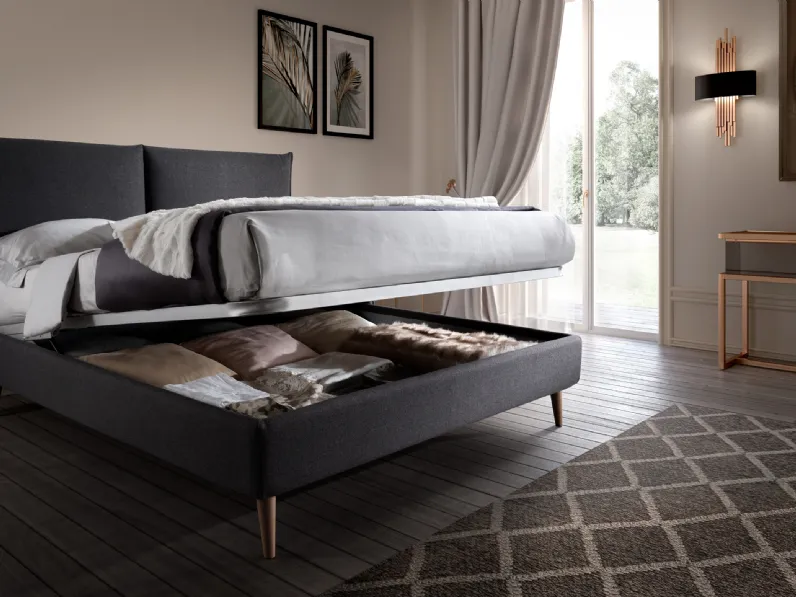 Letto Foster Twenty con box contenitore di San Lorenzo