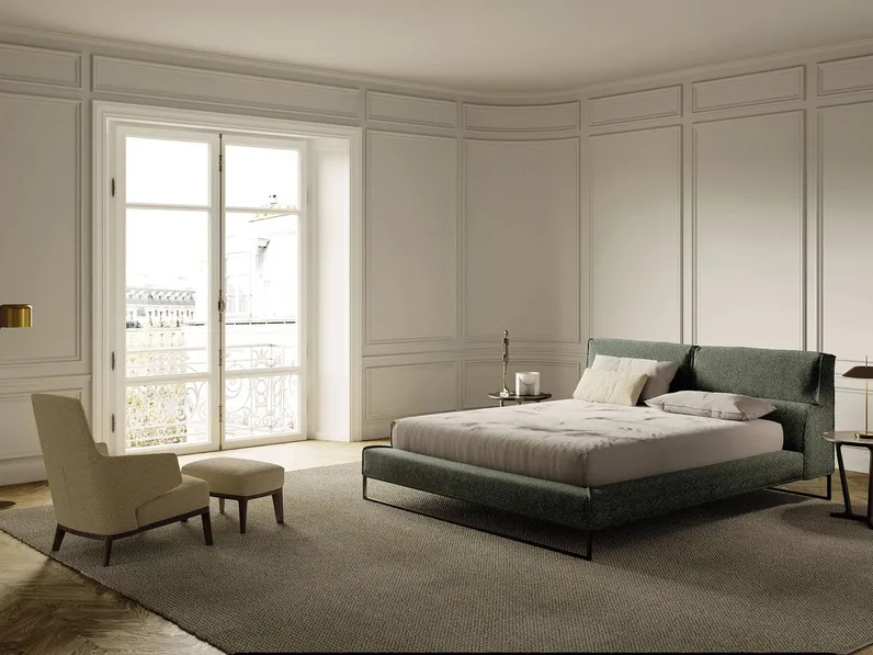 Letto imbottito Cloud di Frigerio