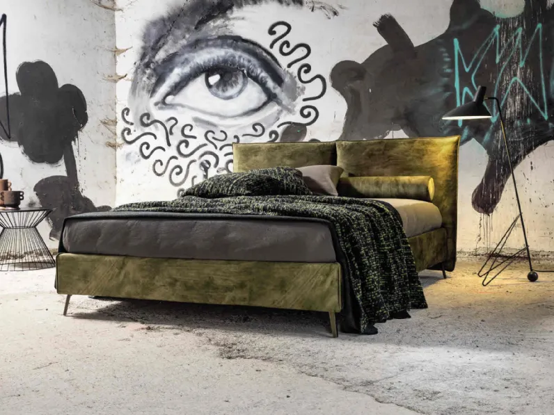 Letto con testiera Gaber di Veneran