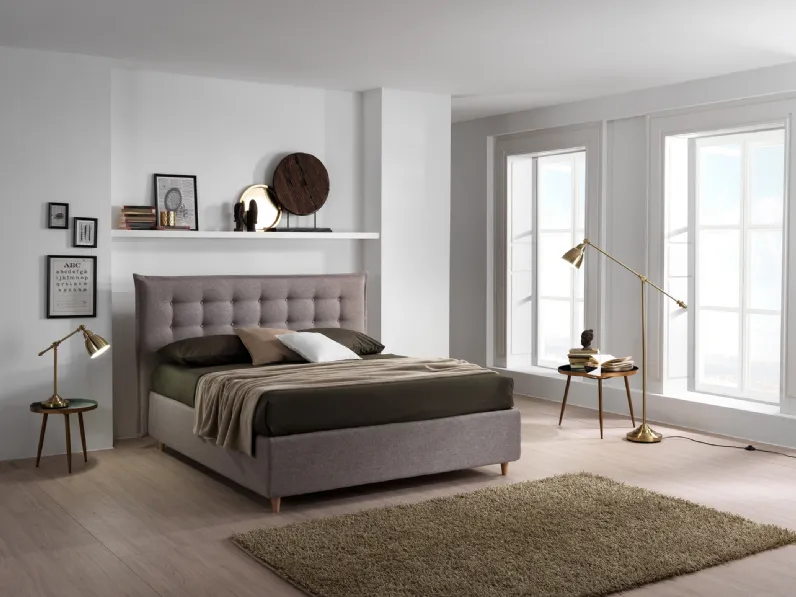 Letto Gable con testiera trapuntata di San Lorenzo