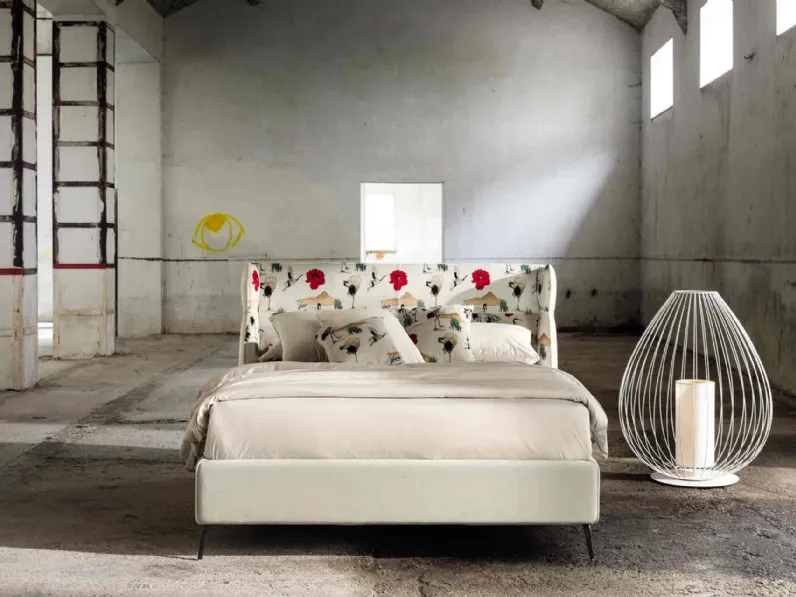 Letto con testiera imbottita Galliano di Veneran