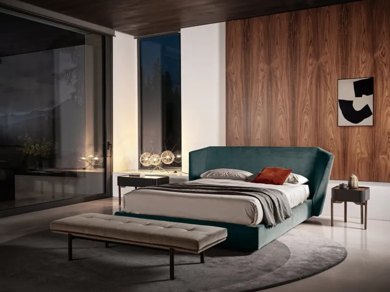 Letto in tessuto Xeni di Gallotti&Radice