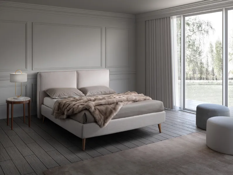 Letto Garland Twenty in tessuto con box contenitore di San Lorenzo
