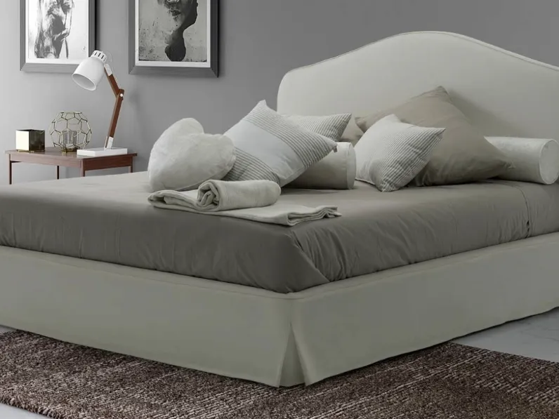 Letto classico con testiera sagomata Gemma di Rimar