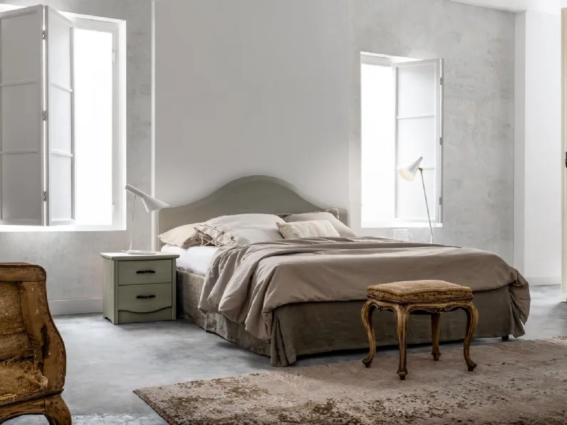 Letto matrimoniale Gendarme in legno laccato di Callesella