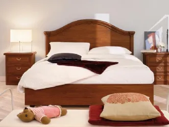 Il letto Giglio con box contenitore di Villanova offre un design elegante e funzionale per ottimizza