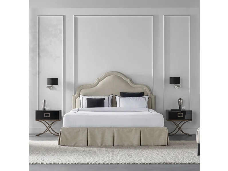 Letto classico Grace con testiera sagomata di Tosconova