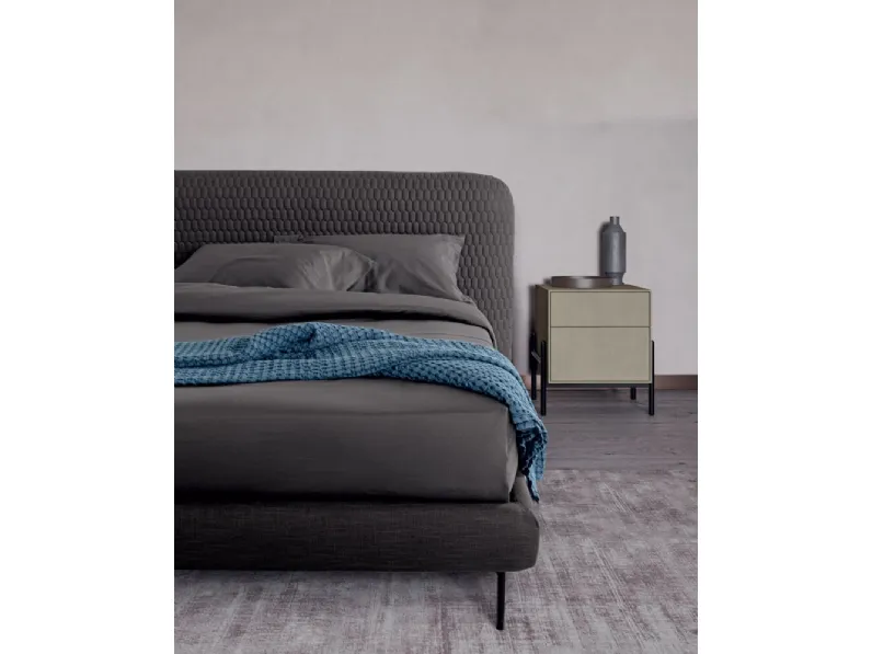 Letto in tessuto imbottito Hari di Dall'Agnese