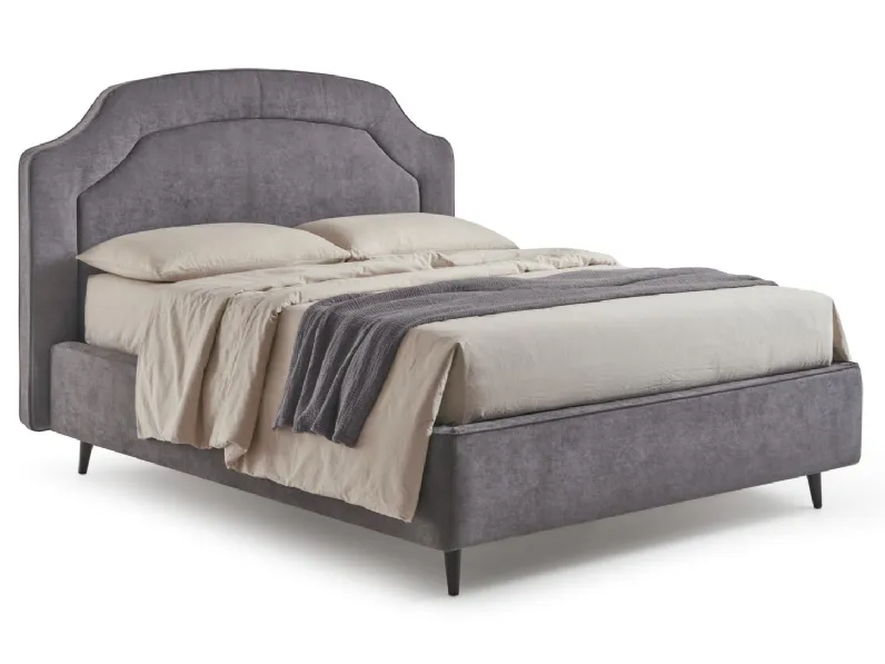 Letto Hermes in tessuto imbottito di Hoppla