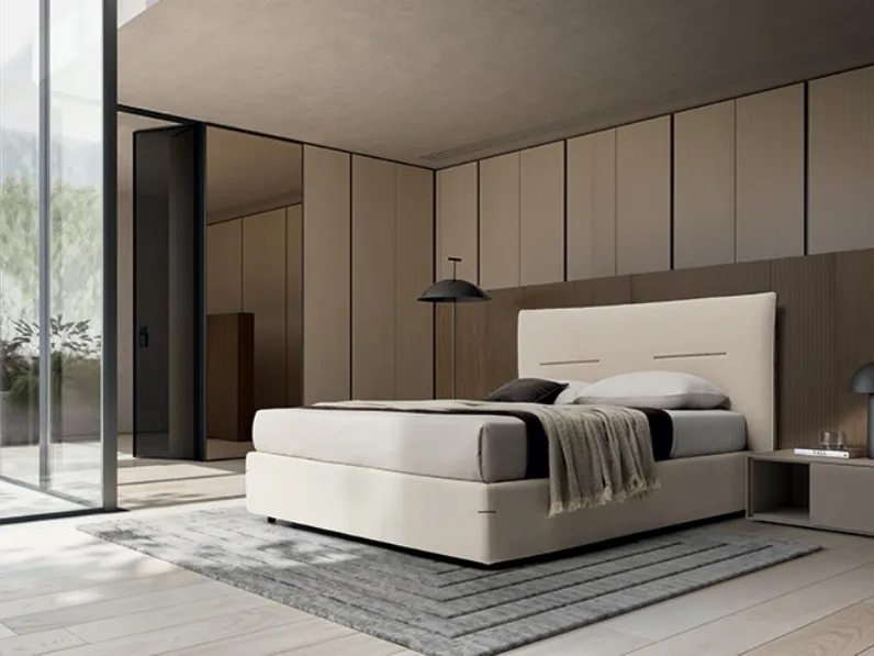 Letto Horizon in tessuto imbottito di Ennerev