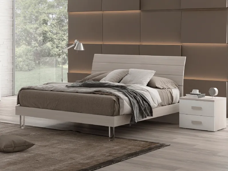 Letto matrimoniale con testiera Hugo di Felver