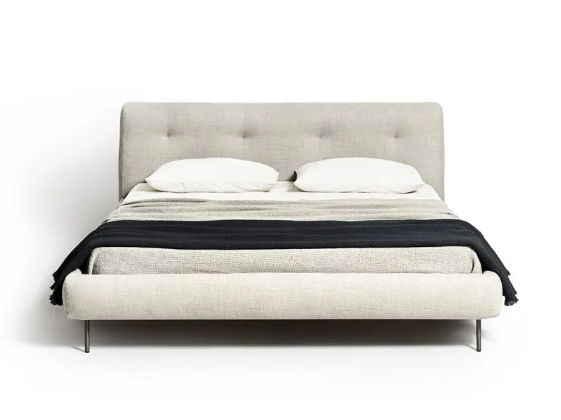 Letto imbottito Imera di De Padova
