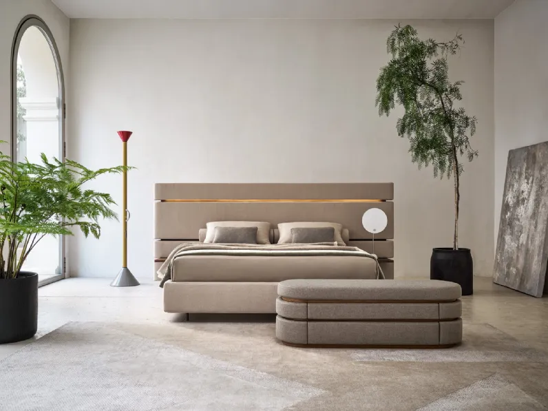 Letto matrimoniale Infinito con box contenitore di Twils