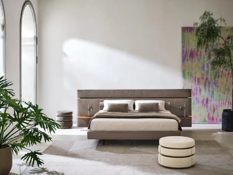 Letto matrimoniale Infinito con box contenitore di Twils