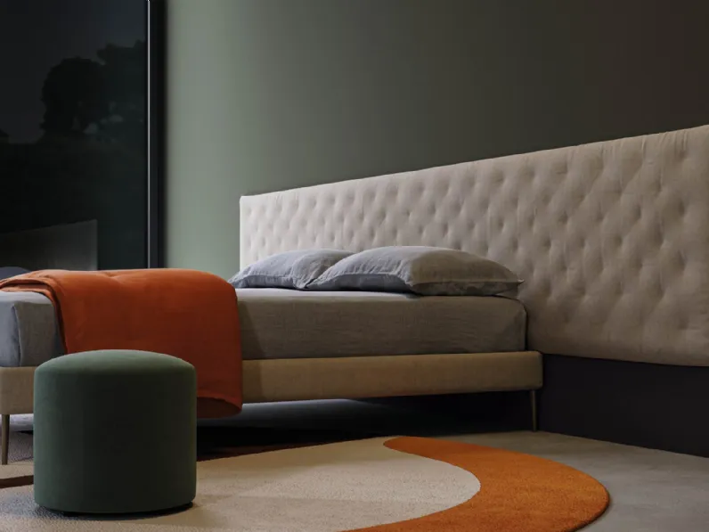 Letto con testiera personalizzabile Infinity di Biba Salotti