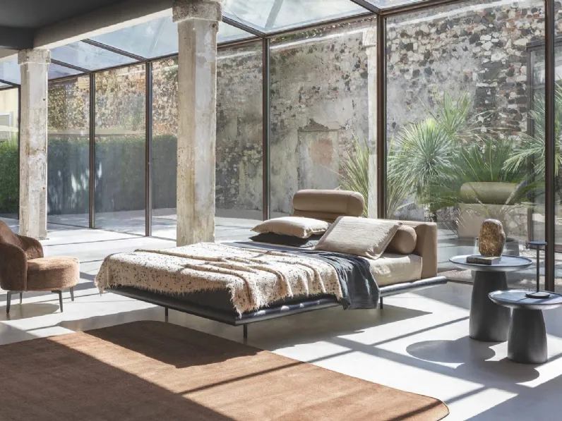 Letto Kite in pelle di Flexteam