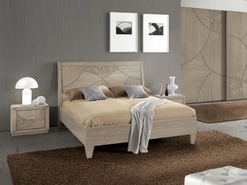 Letto Leaf FMG556F in frassino con testiera di Betamobili