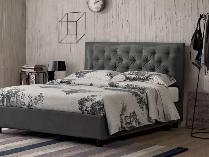 Letto in tessuto Lem di Oggioni