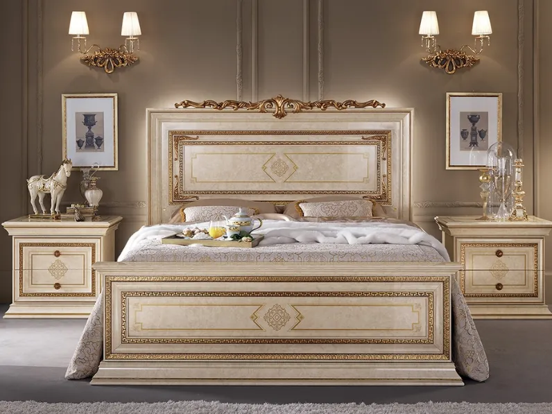 Letto Leonardo con testiera di Arredoclassic