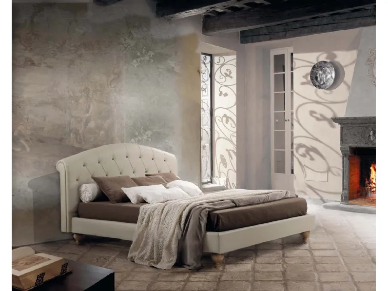 Letto con testiera Novecento di Lettissimi