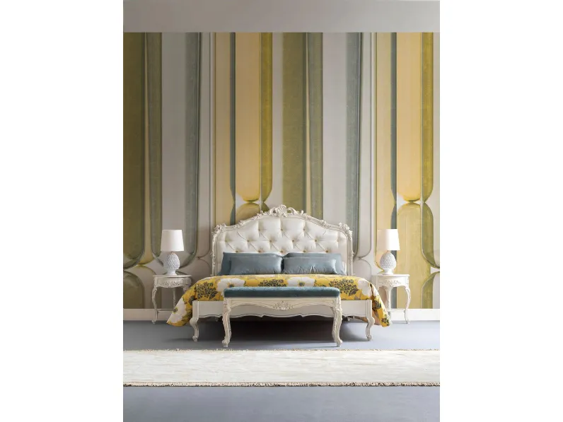 Letto 2478 con testiera imbottita di Silvano Grifoni