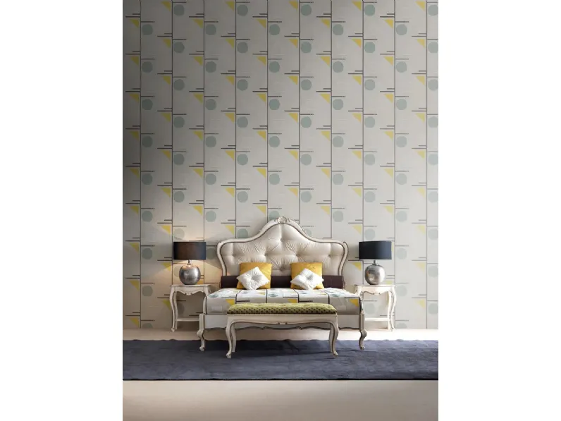 Letto 2496 con testiera imbottita di Silvano Grifoni