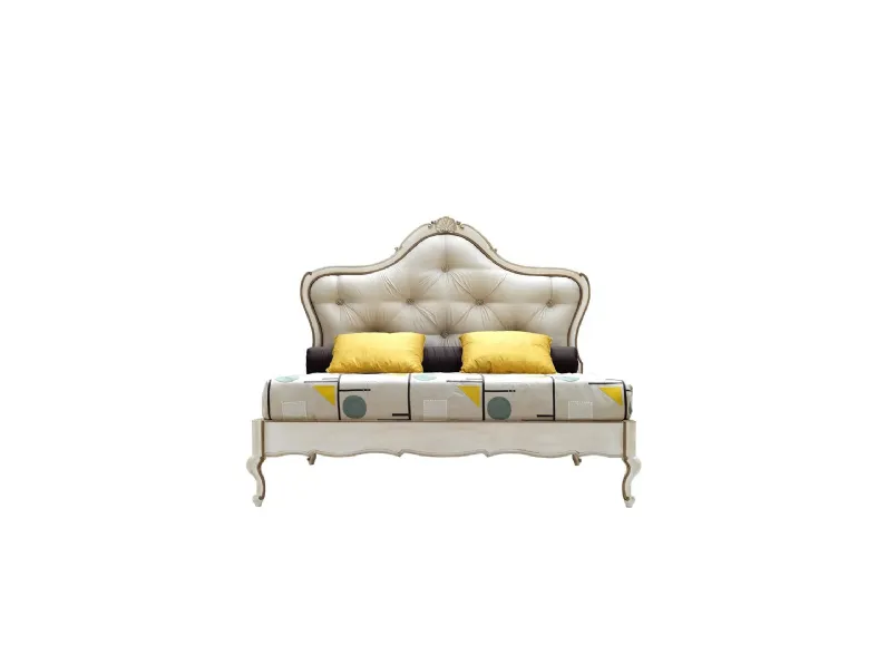 Letto 2496 con testiera imbottita di Silvano Grifoni