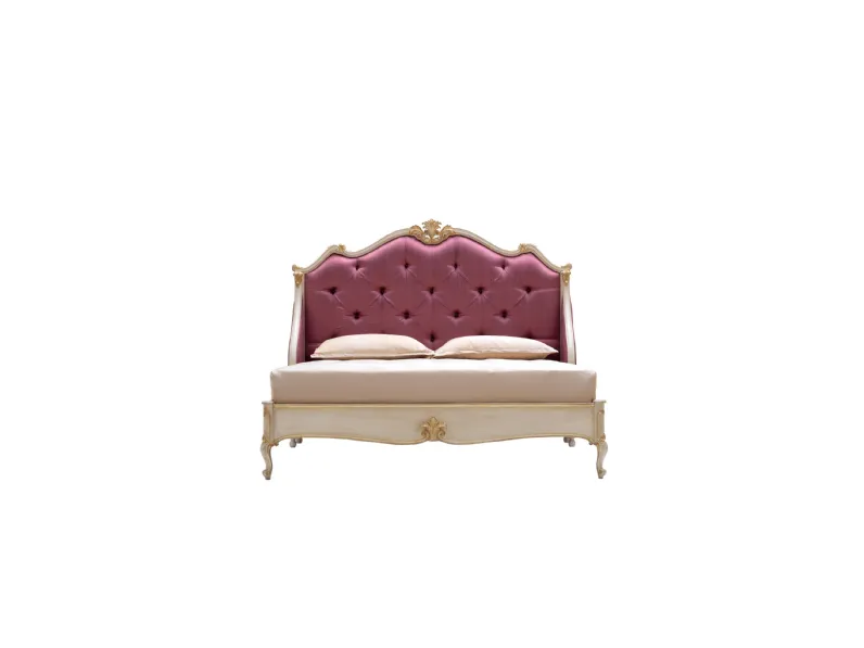 Letto 2505 con testiera imbottita di Silvano Grifoni