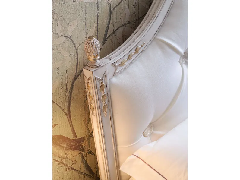 Letto classico in tessuto imbottito 2511 di Silvano Grifoni