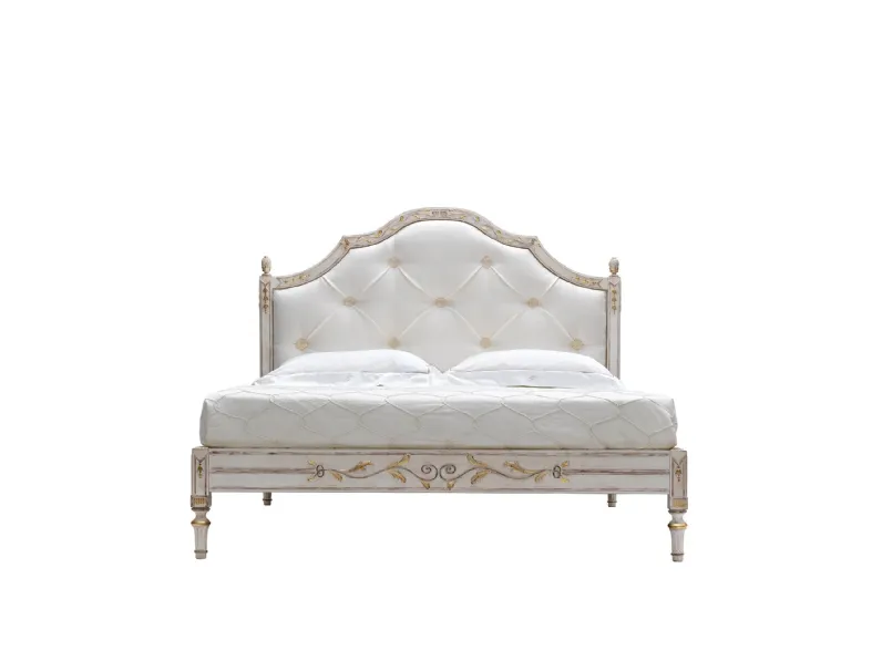 Letto classico in tessuto imbottito 2511 di Silvano Grifoni
