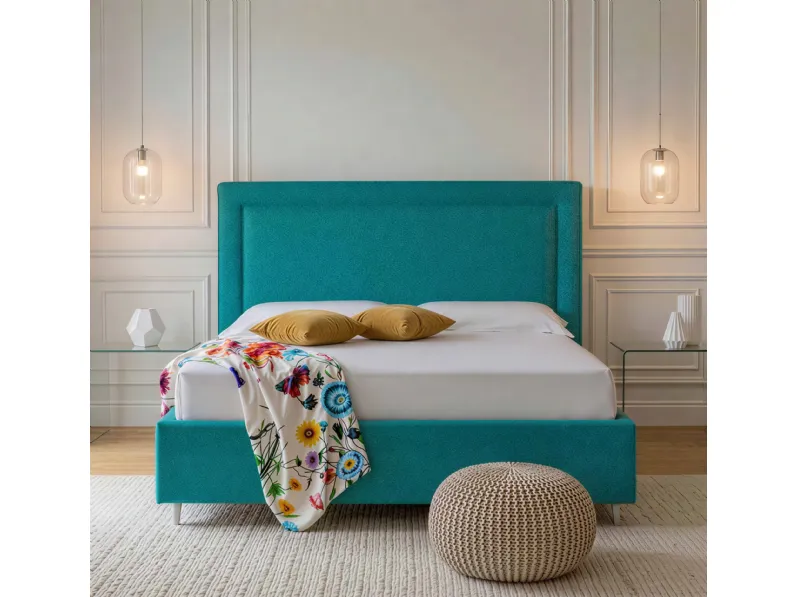 Letto Line in tessuto imbottito di Rinaldi Group