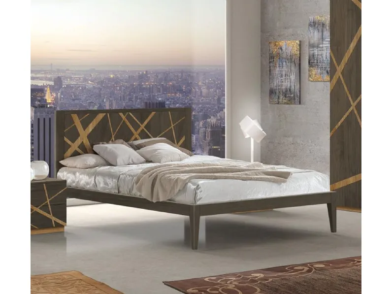 Letto in legno Lines FMG3253 di Betamobili
