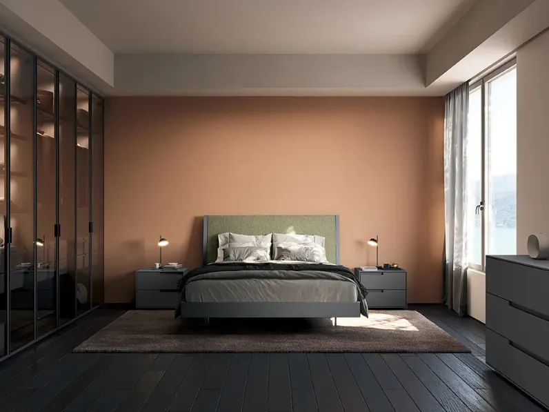 Letto con testiera Lisboa Soft di Febal Casa