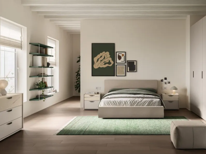 Letto in tessuto Lucas Night 10 di Orme