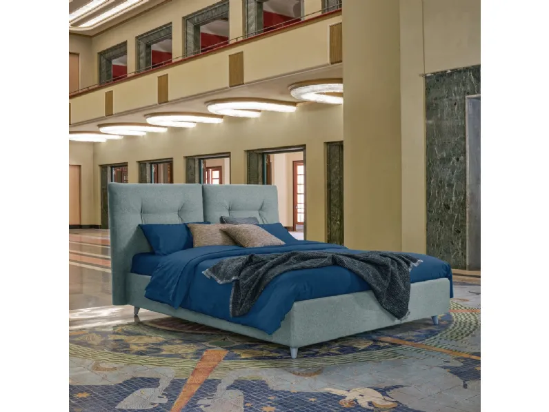 Letto Luke in tessuto imbottito di Dorelan Letti