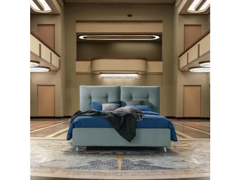 Letto Luke in tessuto imbottito di Dorelan Letti