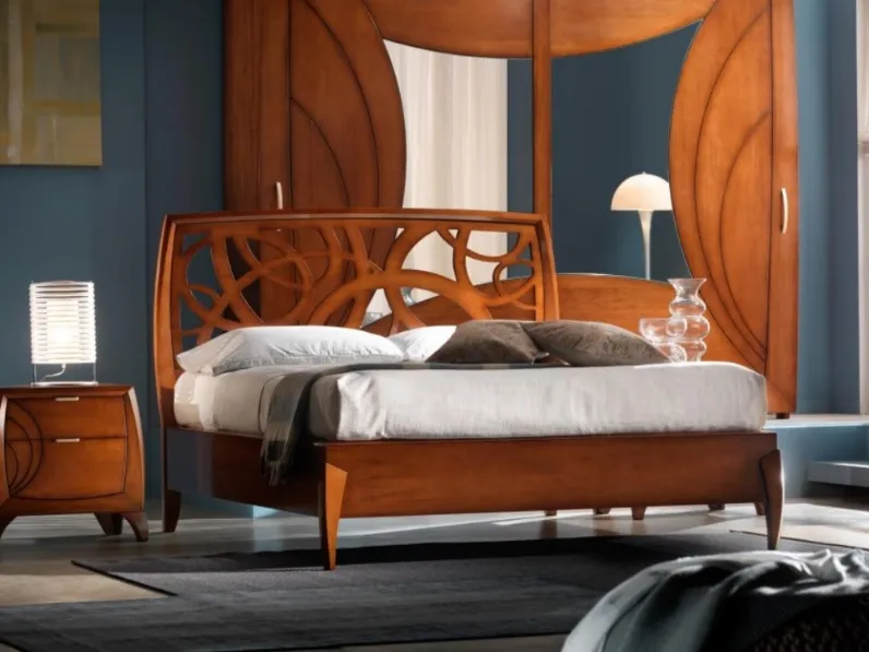 Letto Luna art 5228 in Noce di Padovani Mobili