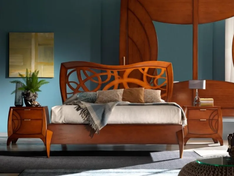 Letto Luna art 5230 in Noce di Padovani Mobili