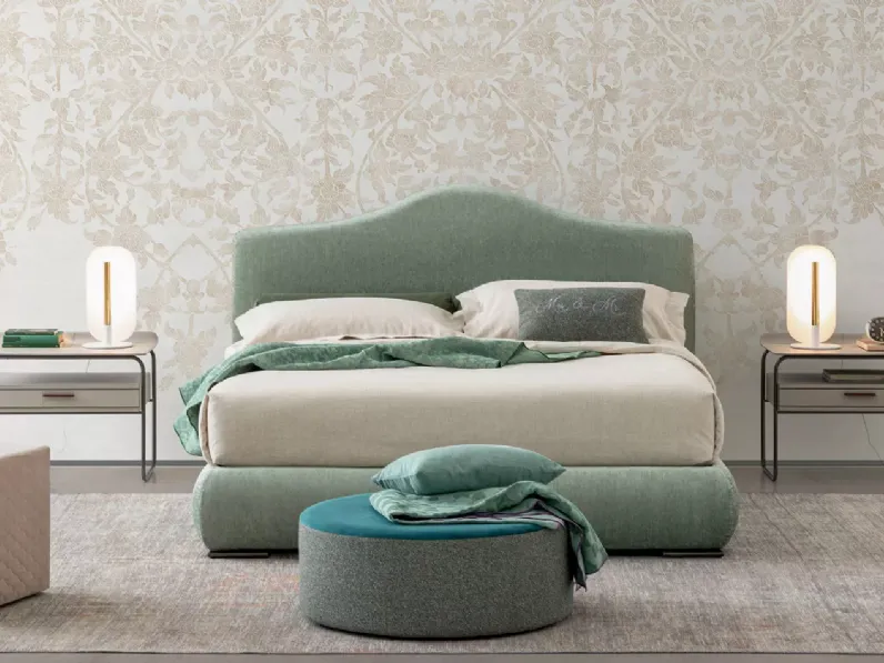 Letto in tessuto imbottito Luxury di Oggioni