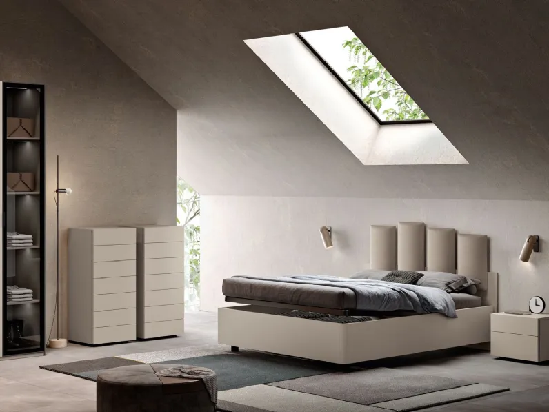 Letto con box contenitore Lyra LY02 di MCSMobili
