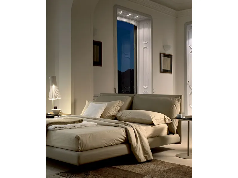 Letto Malou con testiera imbottita di Bontempi Letti Design