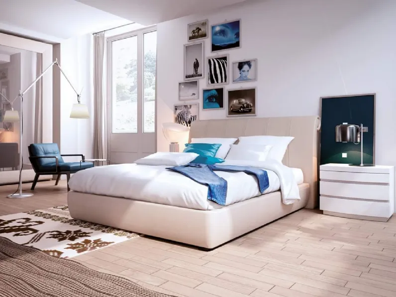 Letto in pelle Marilyn di Fazzini