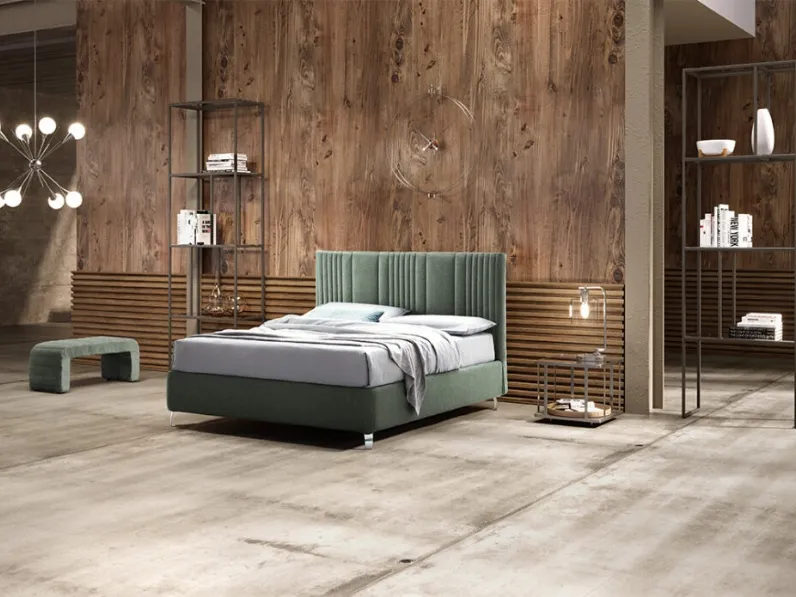 Letto matrimoniale con box contenitore Matrix di Stilfar Italia